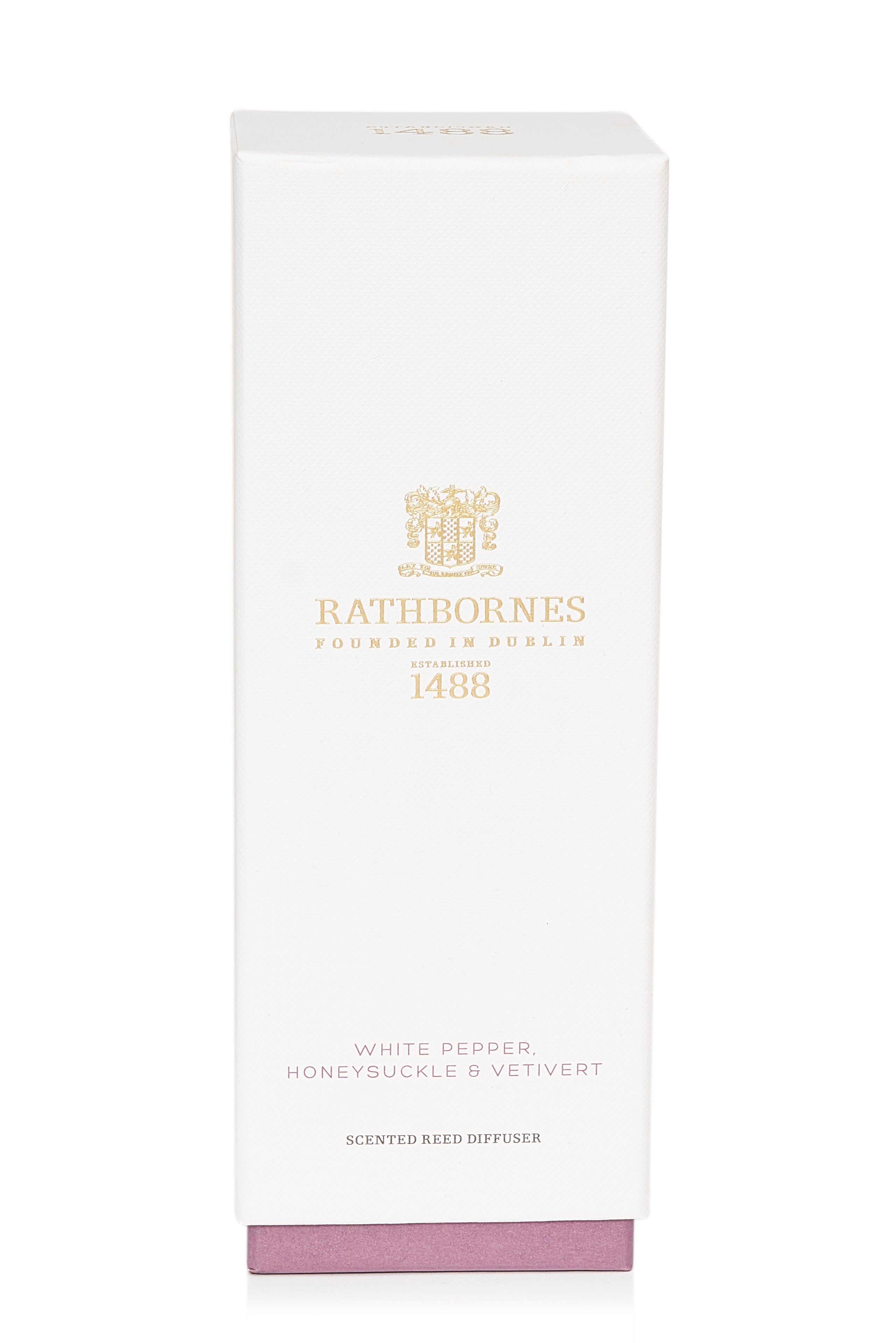 White Pepper, Honeysuckle & Vetivert Scented Reed Diffuser-2