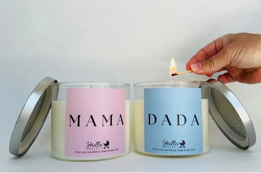 Mama and Dada 3 Wick Soy Candles-0